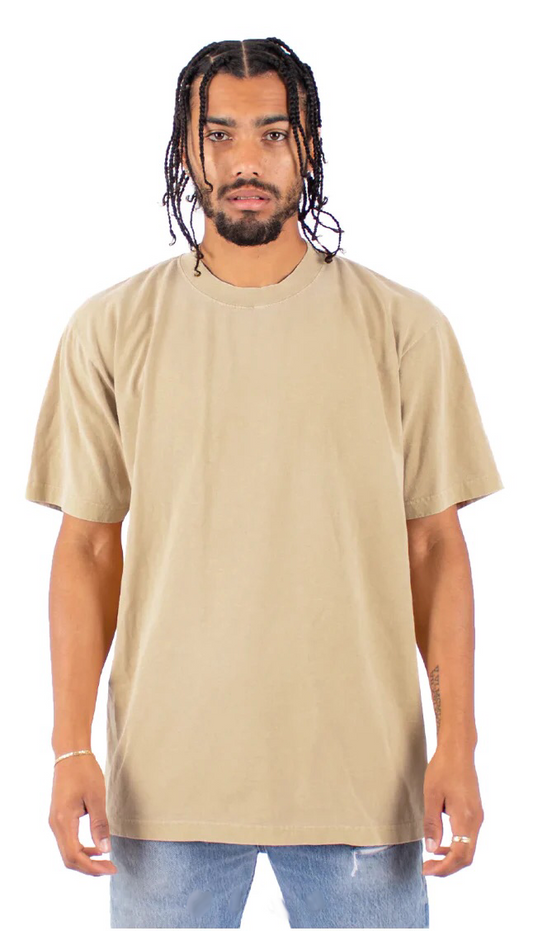 Max Heavyweight Garment Dye 7.5 oz - Oatmeal / XS - t shirt