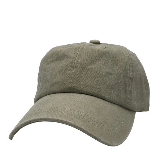 AS-1100 - Cotton Twill Premium Pigment Dyed Cap - Beige