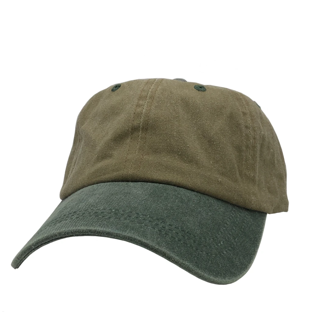 AS-1100 - Cotton Twill Premium Pigment Dyed Cap Khaki Green
