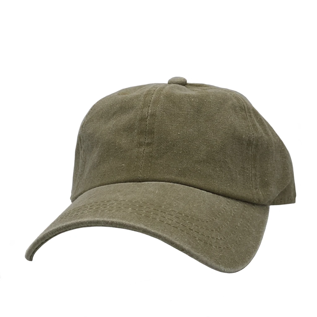 AS-1100 - Cotton Twill Premium Pigment Dyed Cap Khaki