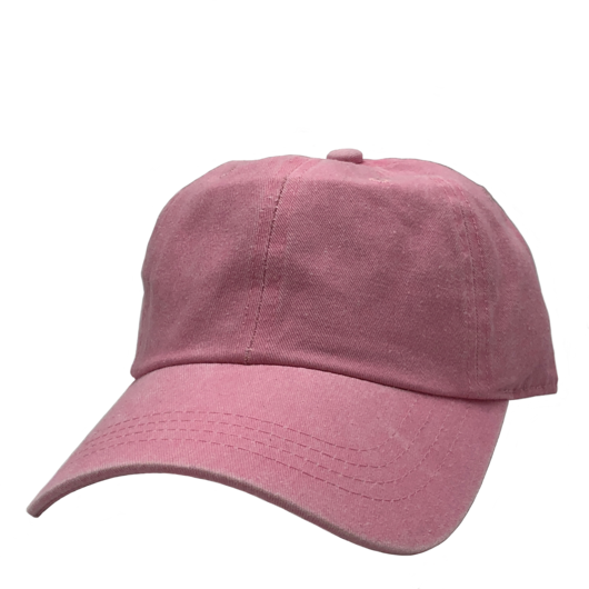 AS-1100 - Cotton Twill Premium Pigment Dyed Cap Light Pink