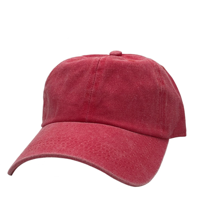 AS-1100 - Cotton Twill Premium Pigment Dyed Cap Red