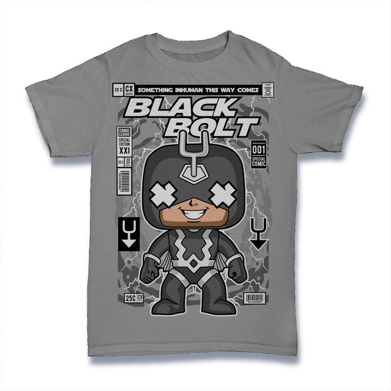 Black Bolt Funko Pop! Tee - Small / Adult T-Shirts