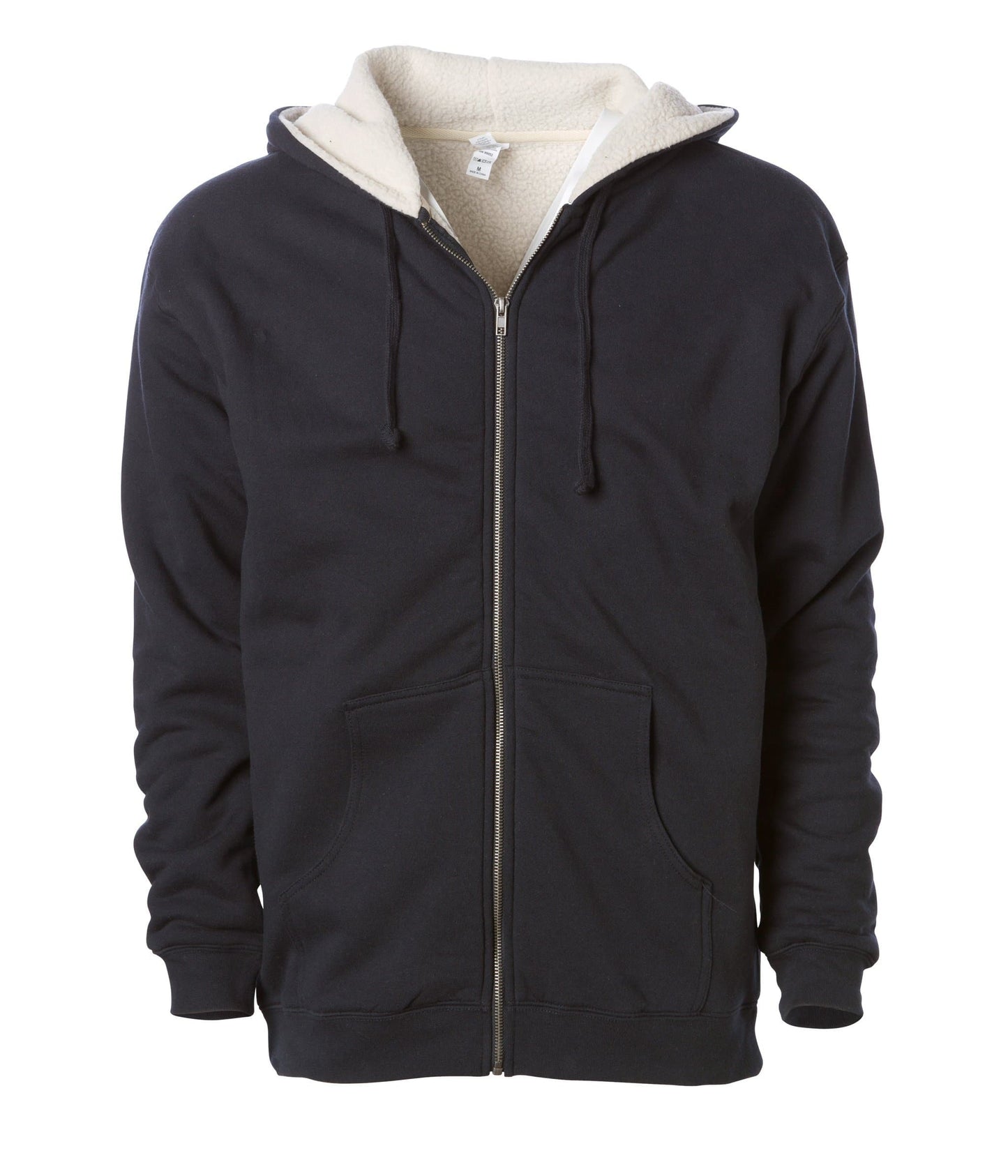 EXP40SHZ Sherpa Lined Zip Hooded Sweatshirt - Black / S ZIPS