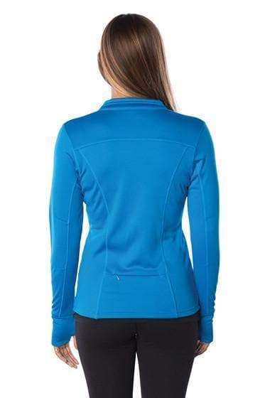 EXP60PAZ - Womens Polyester Athlectic Zip Aster Blue / XS