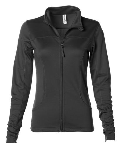 EXP60PAZ - Womens Polyester Athlectic Zip Black / XS ZIPS