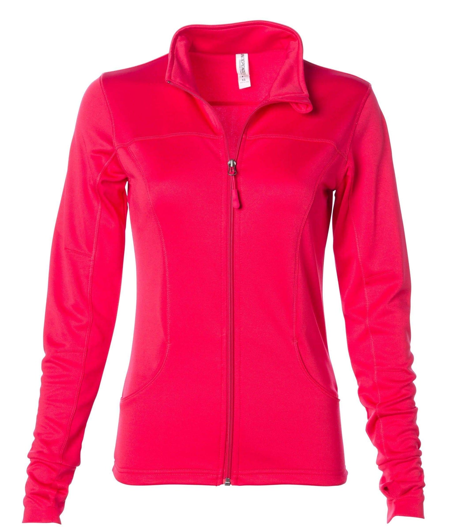 EXP60PAZ - Womens Polyester Athlectic Zip Coral / XS ZIPS