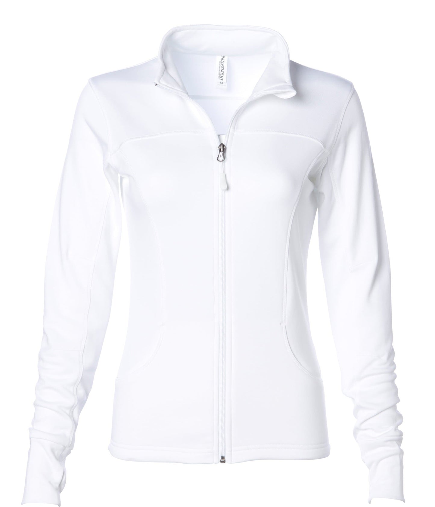 EXP60PAZ - Womens Polyester Athlectic Zip White / XS ZIPS