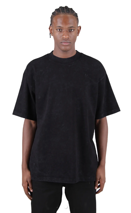 Garment Dye Designer Tee - 9.0 oz - Black / XS - t-shirt