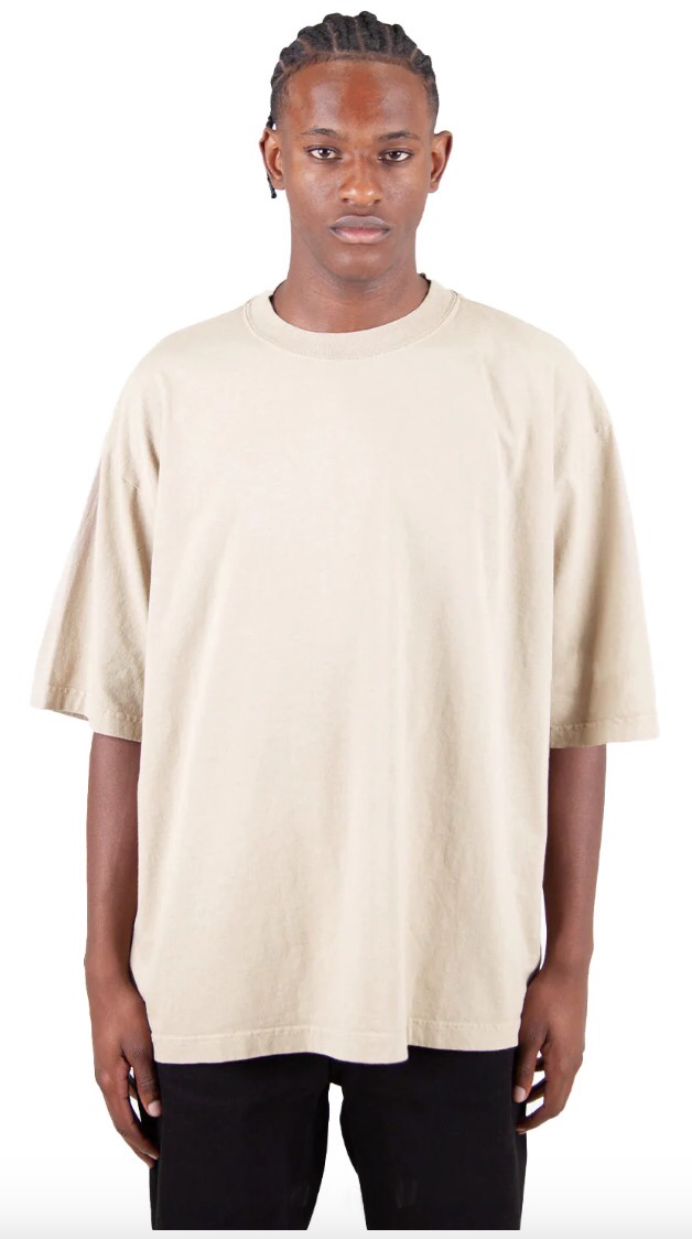Garment Dye Drop Shoulder - 7.5 oz Cream / XS T SHIRT