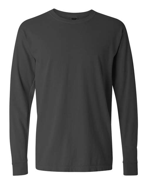 Garment-Dyed Heavyweight Long Sleeve T-Shirt - Pepper