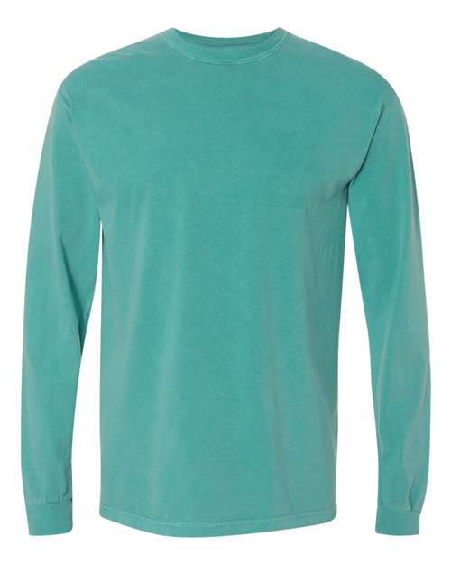 Garment-Dyed Heavyweight Long Sleeve T-Shirt - Seafoam