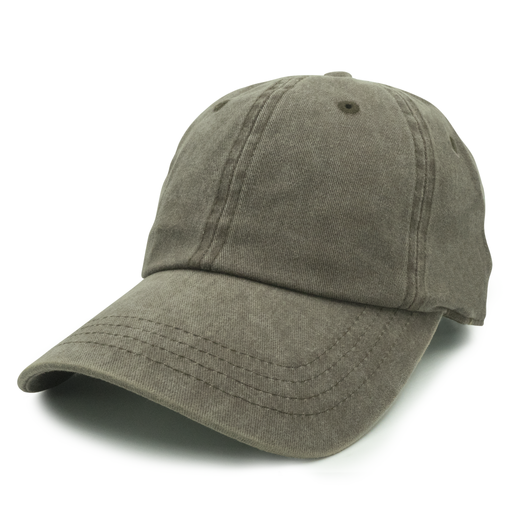GN-1003 - Pigment Dye Cap Brown / one size HATS
