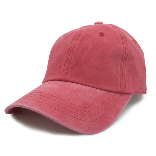 GN-1003 - Pigment Dye Cap Red / one size HATS