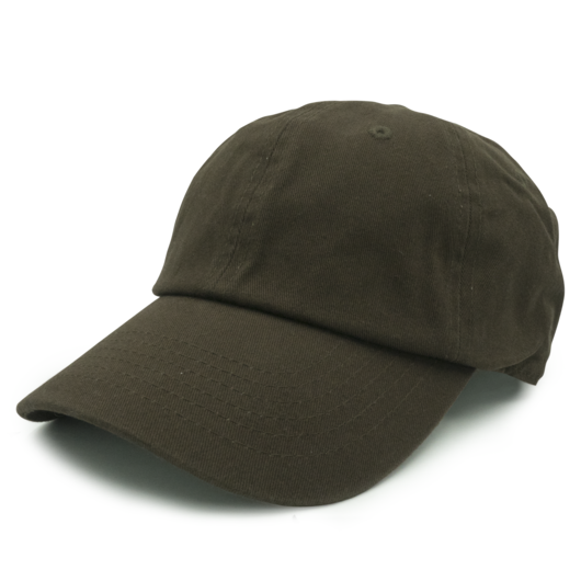 GN-1004 - Washed Cotton Dad Cap Brown / One size HATS