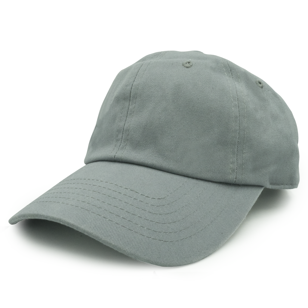 GN-1004 - Washed Cotton Dad Cap Grey / One size HATS