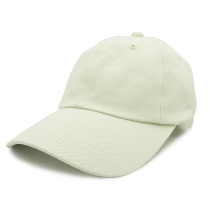 GN-1004 - Washed Cotton Dad Cap Light Beige / One size HATS