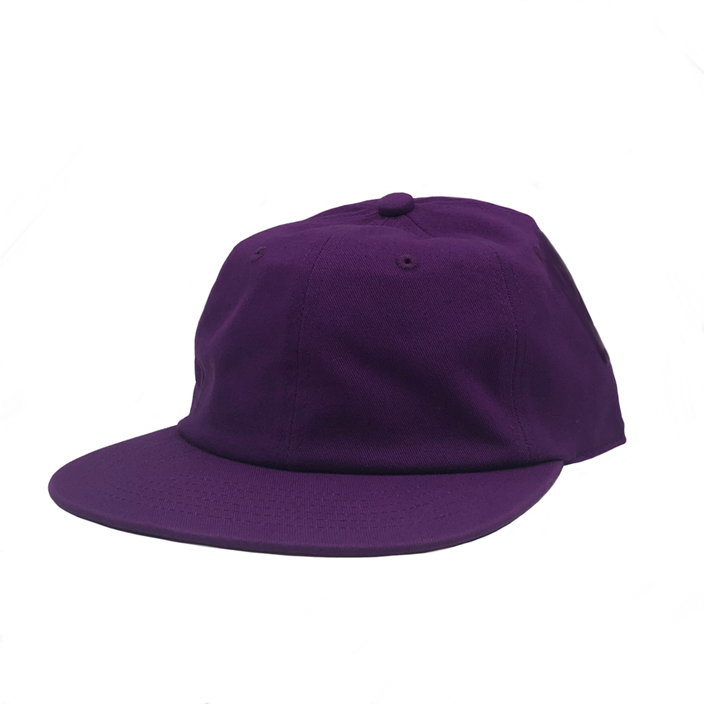 GN-1004SB - Washed Cotton Flat Bill Cap Purple / One Size
