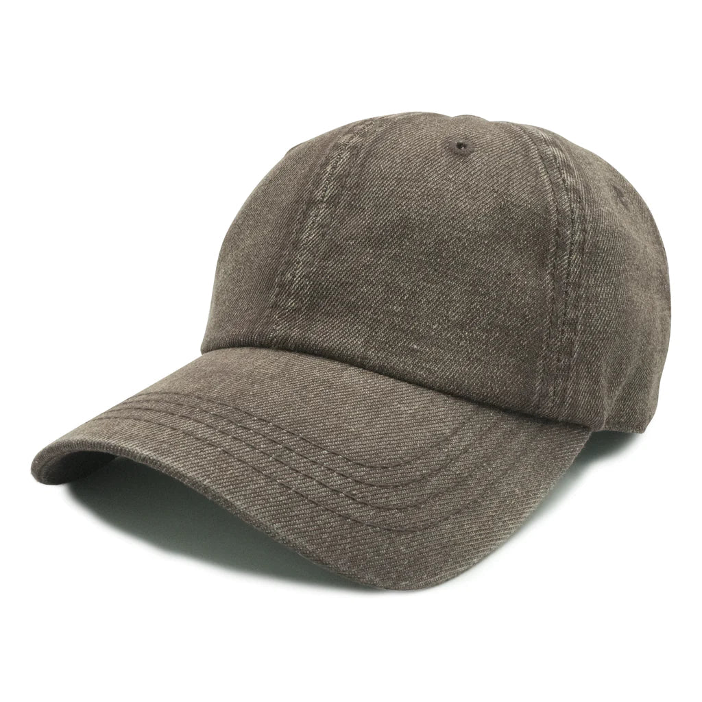GN-1007 - Pigment Dyed Denim Cap One Size / Brown Hats