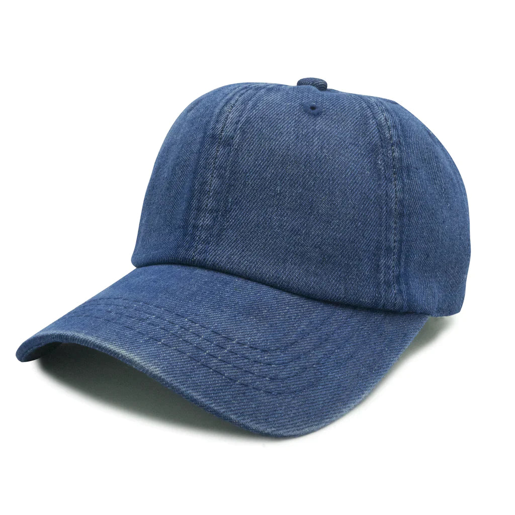 GN-1007 - Pigment Dyed Denim Cap One Size / Navy Hats