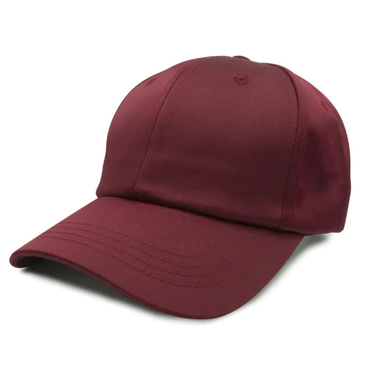 GN-1010 - Satin Cap Wine / One Size HATS