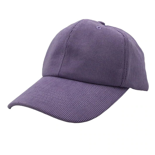 GN-1019 - Premium Corduroy Cap Lavender / One Size HATS
