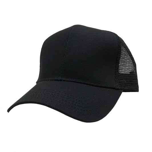 GN-1050M - Pro Style Trucker Cap - Black / One Size - HATS