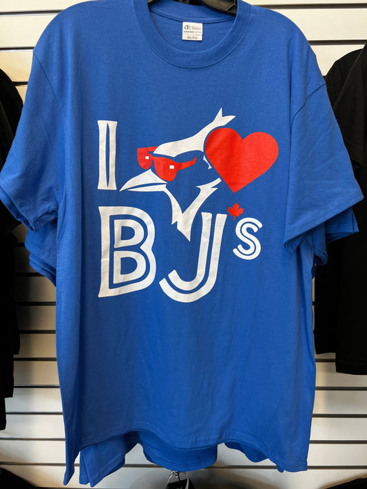 ’I Heart BJs with Sunglasses’ Large Print T-Shirt