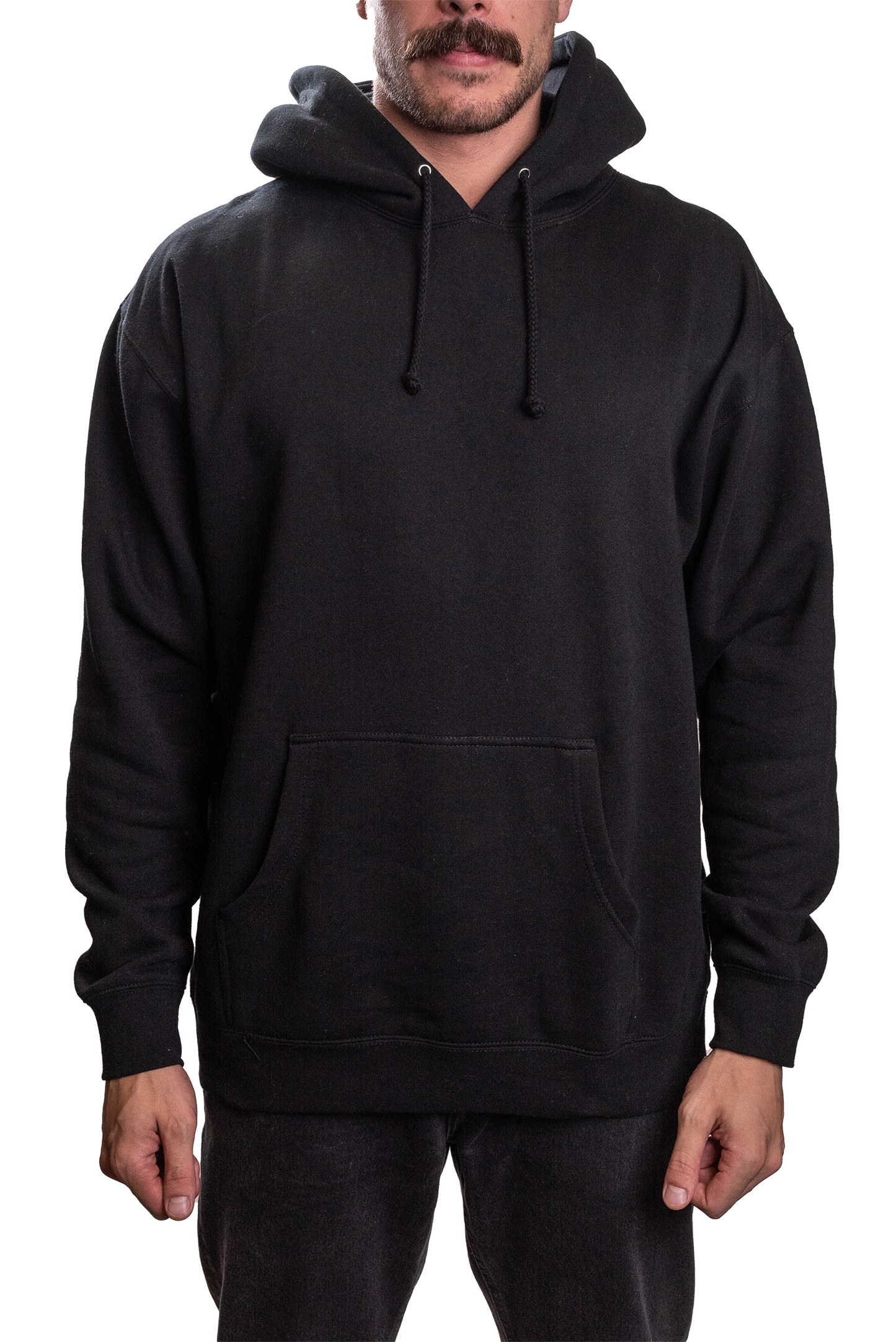 IND4000G - Mens Organic / Recycled Hooded Pullover Black XS