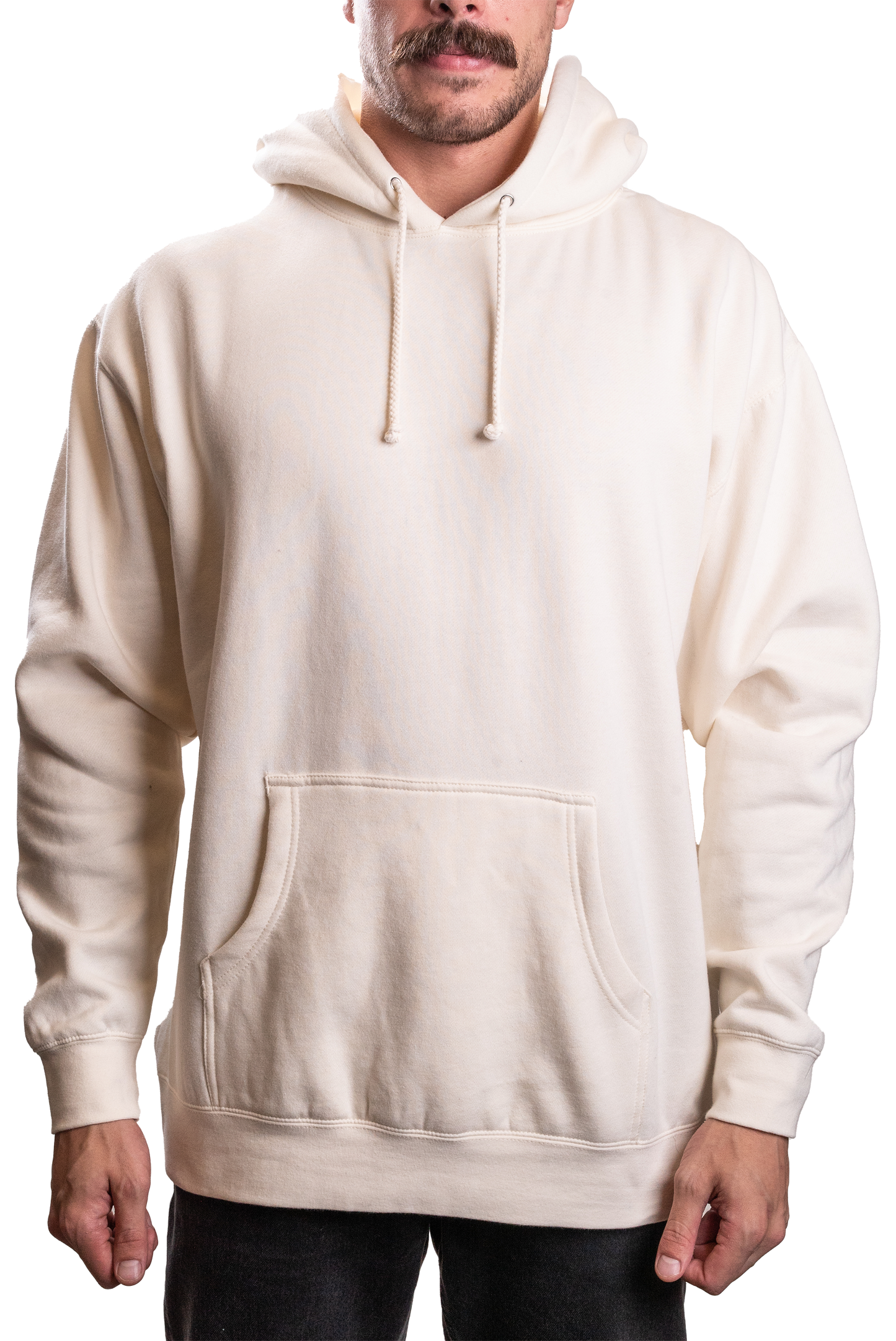 IND4000G - Mens Organic / Recycled Hooded Pullover Bone XS
