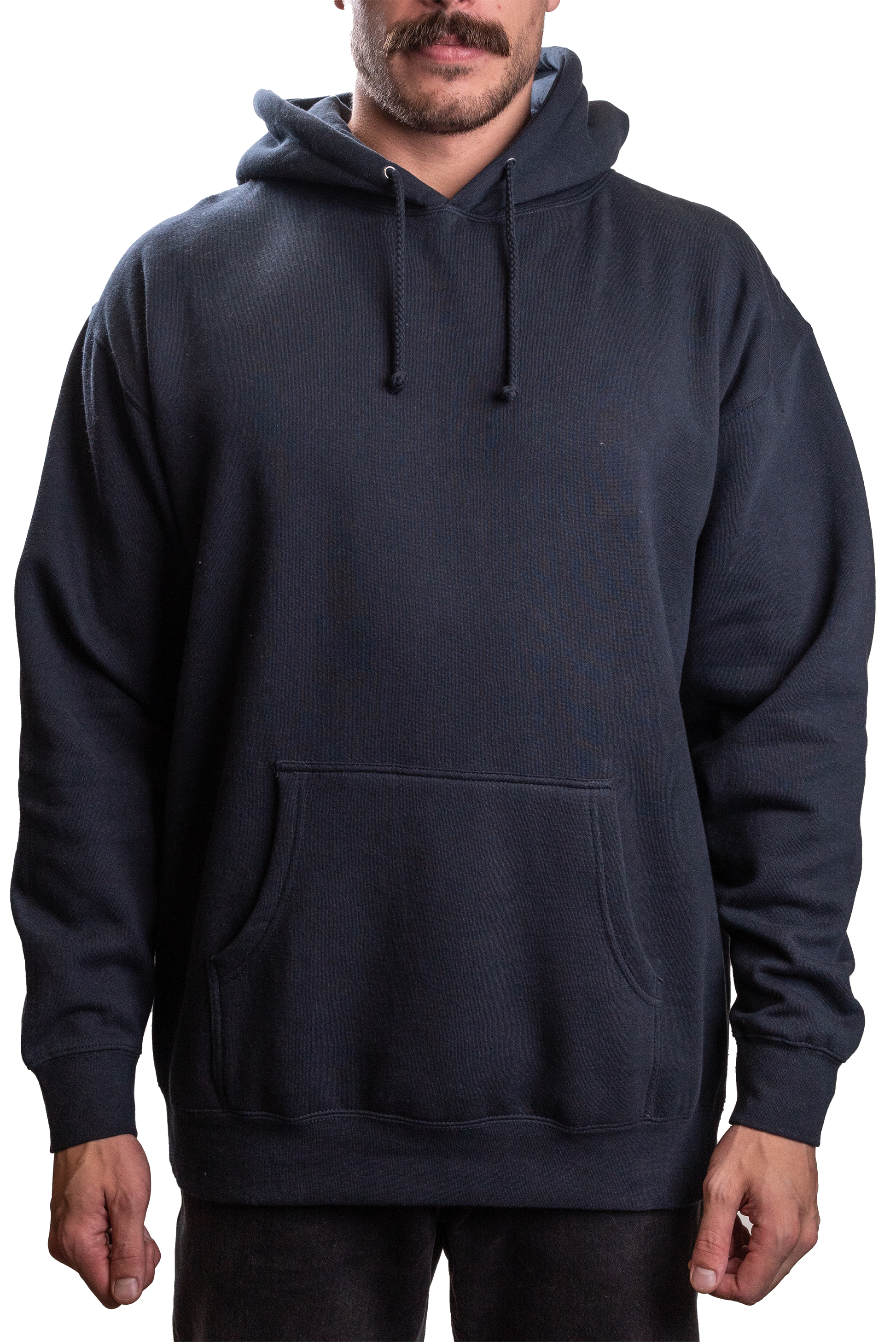 IND4000G - Mens Organic / Recycled Hooded Pullover Navy XS