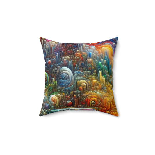 Isabella Morosi - Polyester Square Pillow - 14’ × 14’
