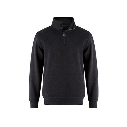 L00545 - Flux - 1/4 zip Pullover - Charcoal Heather / XS