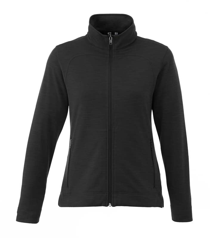 L00871 - Hillcrest Ladies Jersey Jacket Black / XS Fleece