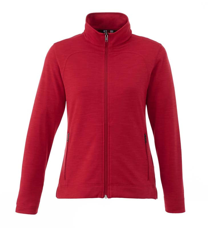 L00871 - Hillcrest Ladies Jersey Jacket Red / XS Fleece