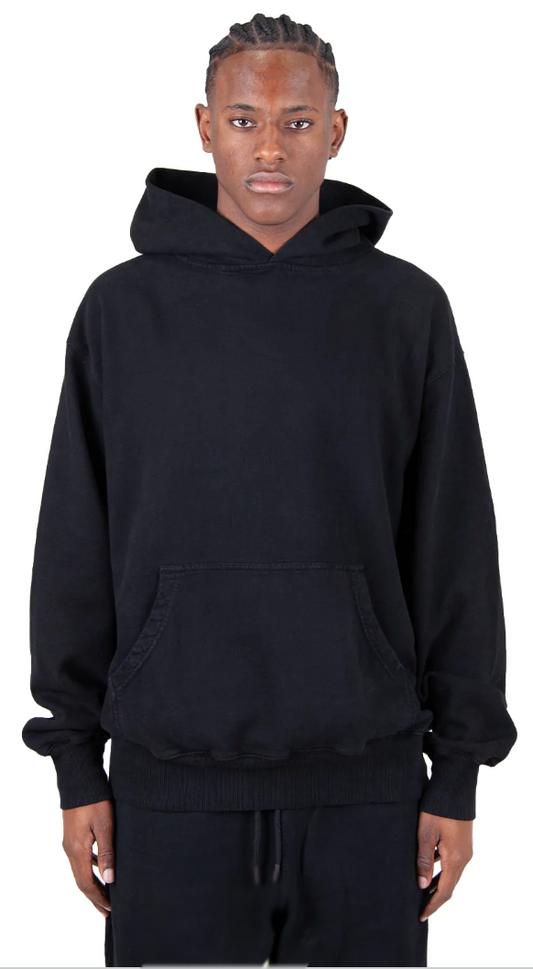 Los Angeles Garment Dye Fleece Hoodie - 13.5 oz - Black
