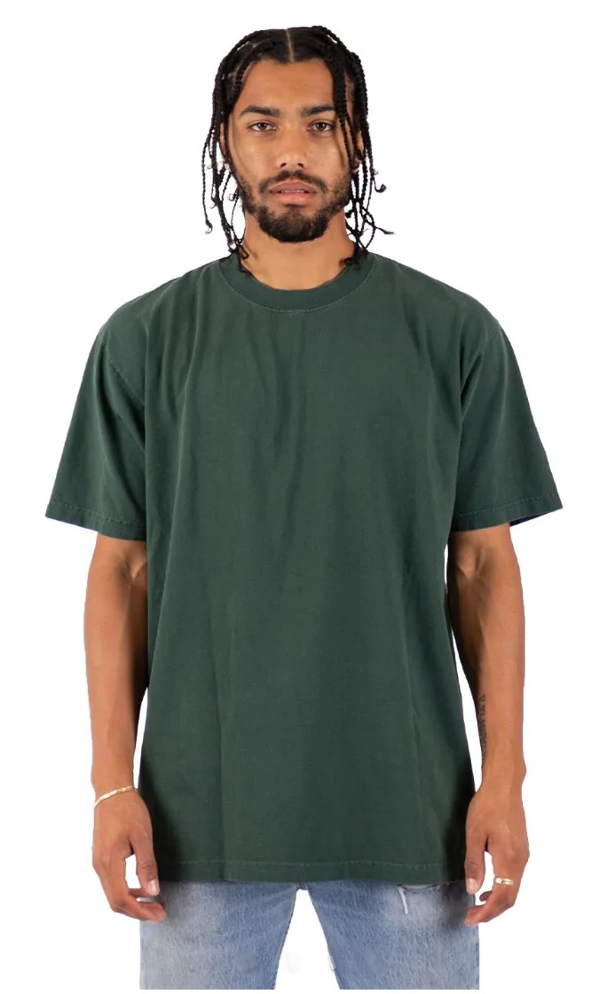 Max Heavyweight Garment Dye - 7.5 oz - Moss / XS - t shirt