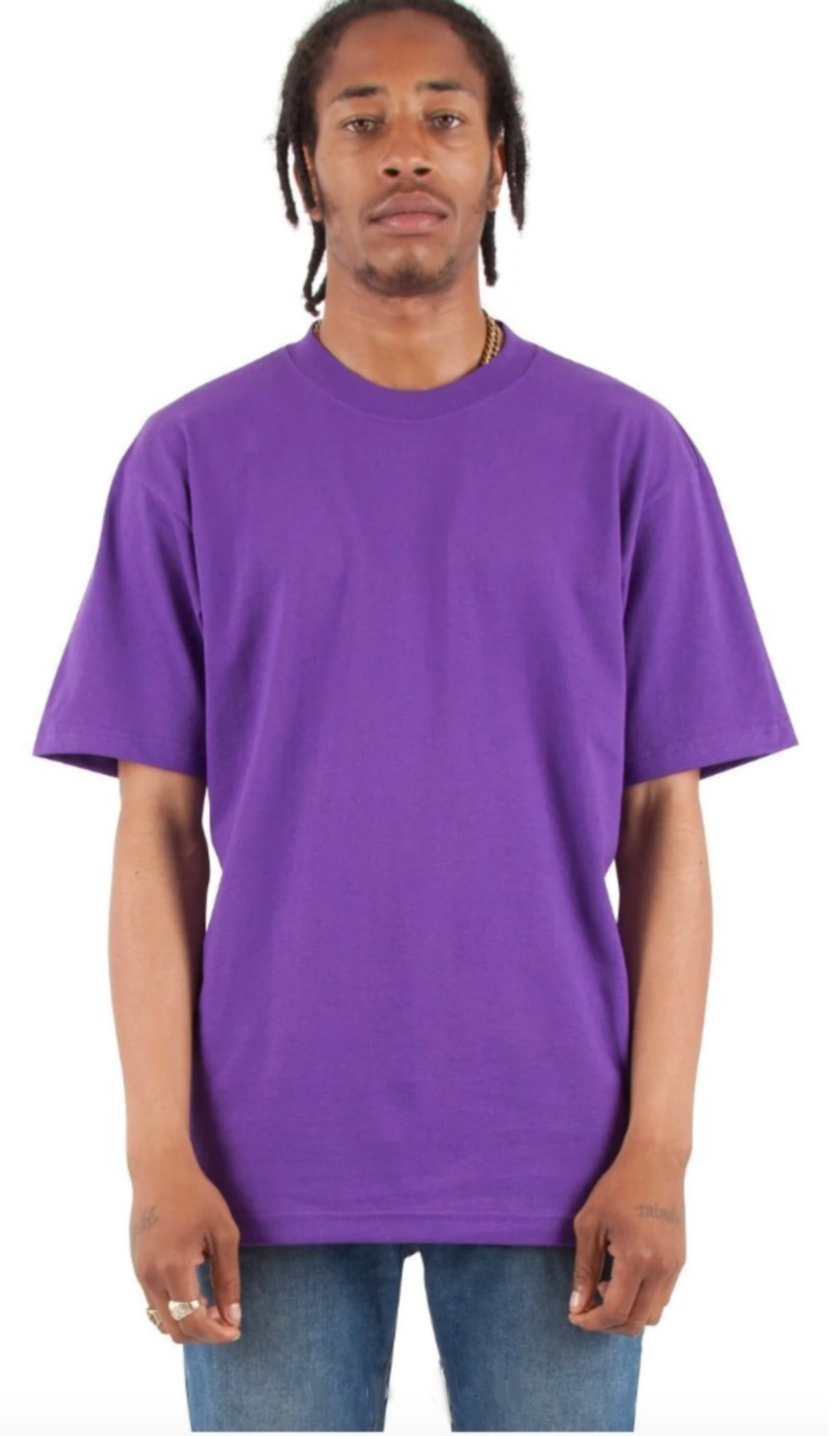 Max Heavyweight Short Sleeve - 7.5 oz Purple / S T SHIRT