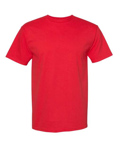 Midweight Cotton Tee - Red - Red / S