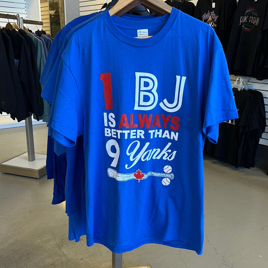 One BJs is Better than 9 Yanks Artwork T-Shirt - Bold