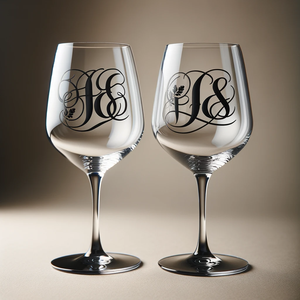 Set of 8 Custom Wine Glasses – Personalized Elegance