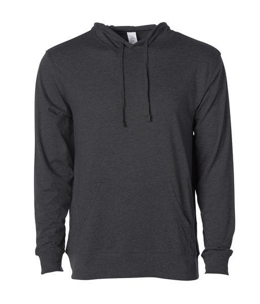 SS150J Lightweight Jersey Hooded Pullover - Charcoal