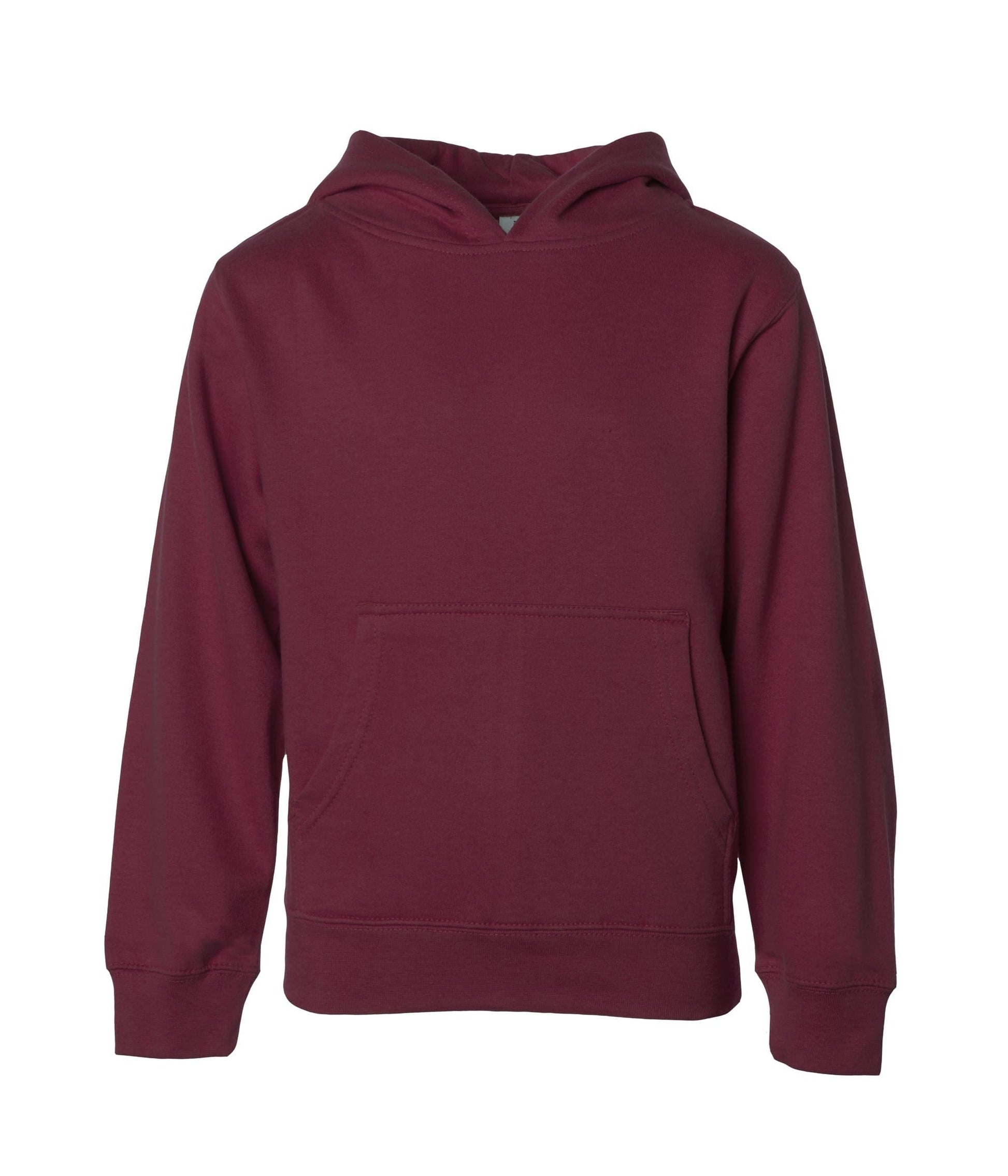 SS4001Y Youth Midweight Pullover Hooded Sweatshirt - Maroon