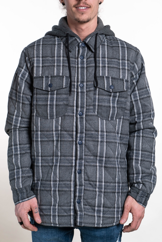 STLSF40 - Cottonwood - Charcoal / XS - FLANNELS