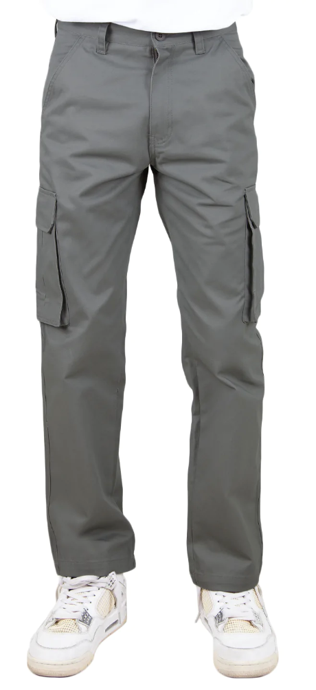 Twill Cargo Pants - Dark Grey / 28 - cargo pants