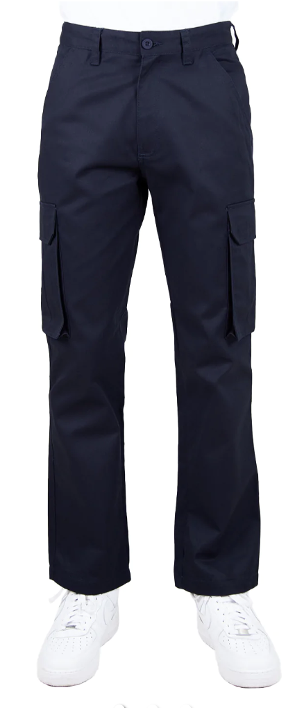 Twill Cargo Pants - Navy / 28 - cargo pants