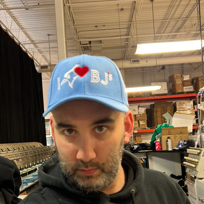 I Heart BJs One Size Fits All Hat with Velcro Strap - Hats